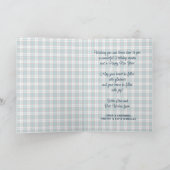 Elegant stijlvol rustiek speelpatroon feestdagen kaart (Binnen)