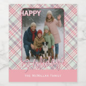 Elegant stijlvol rustiek speelpatroon wijn etiket (Enkel label)