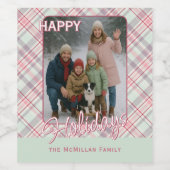 Elegant stijlvol rustiek speelpatroon wijn etiket (Enkel label)