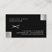 Elegant stijlvol schaar visitekaartje (Achterkant)