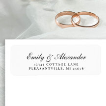 Elegant Stijlvol Schrift Huwelijks Retouradres