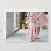 Elegant stijlvol script Rood Wit Happy Days Foto Feestdagenkaart (Achterkant)