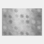Elegant stijlvol Snowflake Pattern Kerstmis Inpakpapier Vel (Voorkant 2)