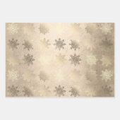 Elegant stijlvol Snowflake Pattern Kerstmis Inpakpapier Vel (Voorkant)