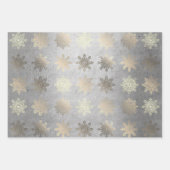 Elegant stijlvol Snowflake Pattern Kerstmis Inpakpapier Vel (Voorkant 2)