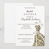 Elegant, stijlvol, stijlvol, goudvormig dress kaart (Voorkant / Achterkant)