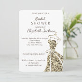 Elegant, stijlvol, stijlvol, goudvormig dress kaart (Staand voorkant)