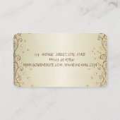 Elegant stijlvol, stijlvol, stijlvol, dress visitekaartje (Achterkant)