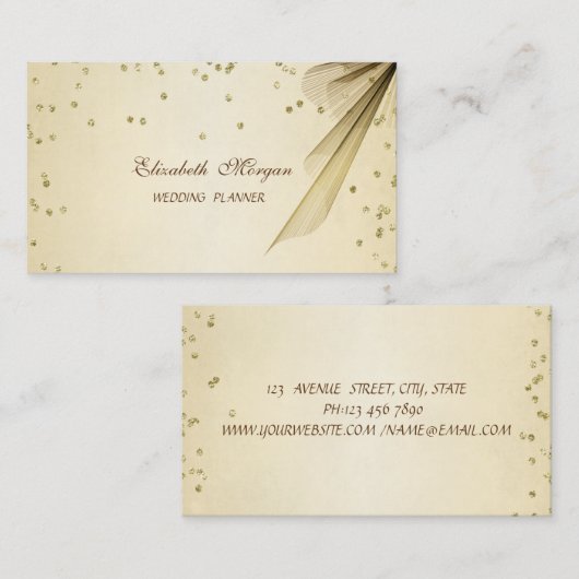 Elegant, stijlvol, stijlvol, stijlvol visitekaartje (Voorkant / Achterkant)