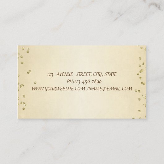 Elegant, stijlvol, stijlvol, stijlvol visitekaartje (Achterkant)