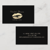 Elegant stijlvol, stijlvol, zwart-witlichter visitekaartje (Voorkant / Achterkant)