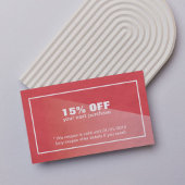 Elegant stijlvol textuur Red Beauty Coupon