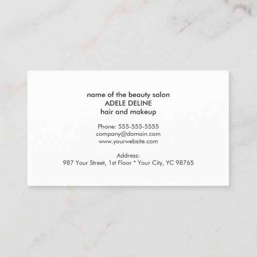 Elegant stijlvol textuur Red Beauty Coupon (Achterkant)