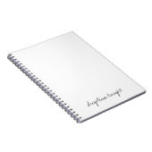 Elegant Stijlvol Trendsettend Uniek Handschrift Sc Notitieboek (Rechterzijde)