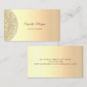 Elegant stijlvol Trendy Professional, Gold Stippen Visitekaartje (Voorkant / Achterkant)
