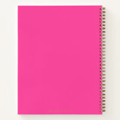 Elegant Stijlvol Trendy Roze en Goud Blank Recept Notitieboek (Achterkant)