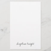 Elegant stijlvol, uniek handschrift briefpapier (Voorkant)
