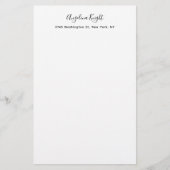 Elegant stijlvol, uniek handschrift briefpapier (Voorkant)