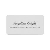 Elegant stijlvol, uniek handschrift etiket (Voorkant)
