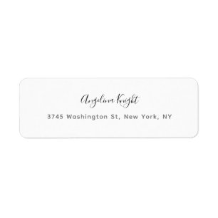 Elegant stijlvol, uniek handschrift etiket