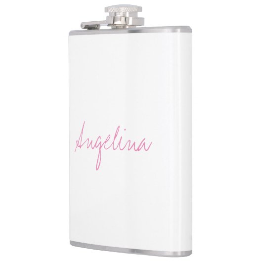 Elegant stijlvol, uniek handschrift heupfles (Links)