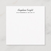 Elegant stijlvol, uniek handschrift informatiekaartje (Voorkant)