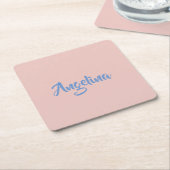 Elegant stijlvol, uniek handschrift kartonnen onderzetters (Schuin)