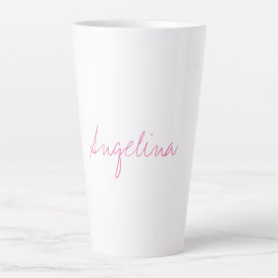 Elegant stijlvol, uniek handschrift latte mok