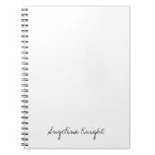 Elegant stijlvol, uniek handschrift notitieboek (Voorkant)