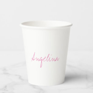 Elegant stijlvol, uniek handschrift papieren bekers