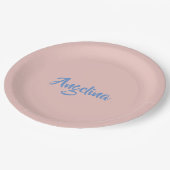 Elegant stijlvol, uniek handschrift papieren bordje (Gekanteld)