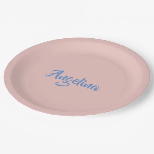 Elegant stijlvol, uniek handschrift papieren bordje (Gekanteld)