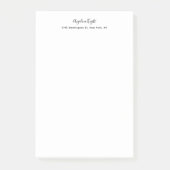 Elegant stijlvol, uniek handschrift post-it® notes (Voorkant)