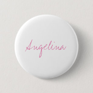 Elegant stijlvol, uniek handschrift ronde button 5,7 cm