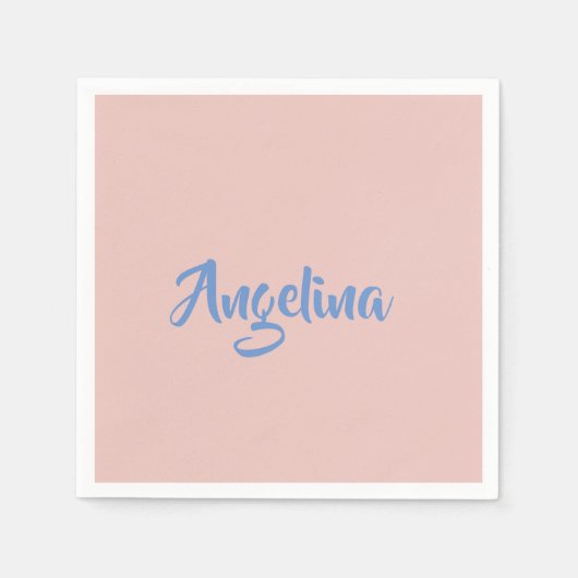 Elegant stijlvol, uniek handschrift servet (Voorkant)