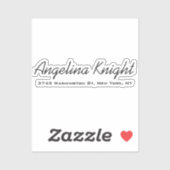 Elegant stijlvol, uniek handschrift sticker (Vel)