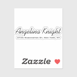 Elegant stijlvol, uniek handschrift sticker