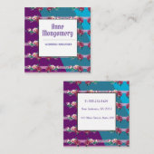 Elegant, stijlvol vierkant Visitekaartje (Voorkant / Achterkant)