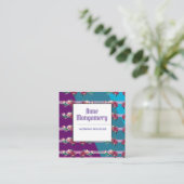 Elegant, stijlvol vierkant Visitekaartje (Staand voorkant)