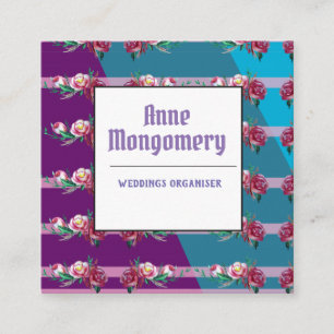 Elegant, stijlvol vierkant Visitekaartje