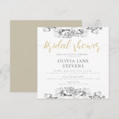 Elegant Stijlvol Vrijgezellenfeest voor kalligrafi Kaart (Voorkant / Achterkant)