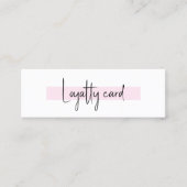 Elegant Stijlvol Wit Rose Beauty Salon Klantenkaartje (Voorkant)