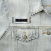 Elegant stijlvol, zilveren Lijst-reeksen Naamplaatje (In situ)