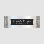 Elegant stijlvol, zilveren Lijst-reeksen Naamplaatje (Voorkant)