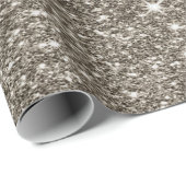 Elegant stijlvol zwart goud Glitter Shiny Marble Cadeaupapier (Rol Hoek)