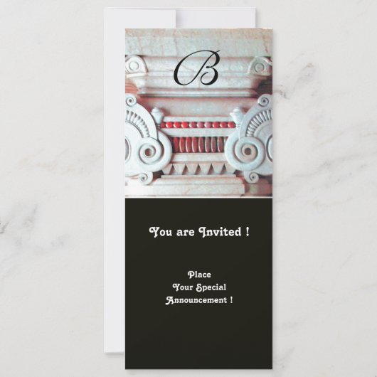 ELEGANT STIJLVOLE DECORATIE, rood wit zwart Kaart (Achterkant)