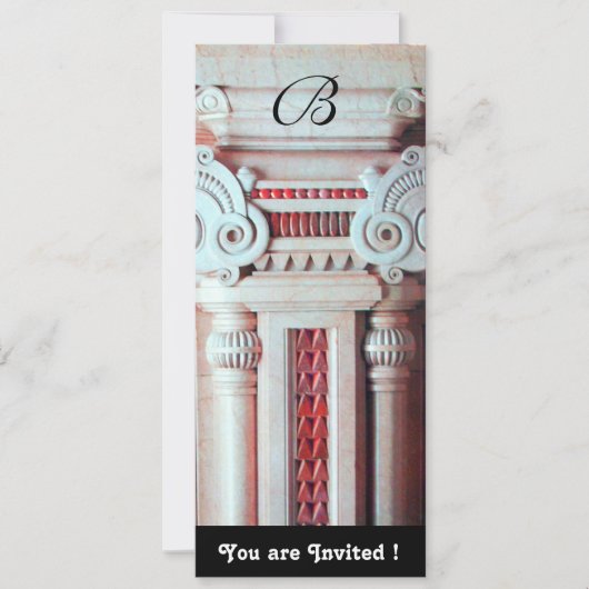 ELEGANT STIJLVOLE DECORATIE, rood wit zwart Kaart (Voorkant)