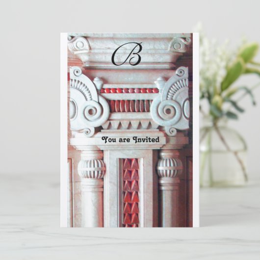 ELEGANT STIJLVOLE DECORATIE rood wit zwart zilver  Kaart (Staand voorkant)