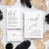 Elegant stijlvolle aangepaste namen White Black We Informatiekaartje