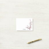 Elegant stijlvolle branche gepersonaliseerd post-it® notes (Op bureau)